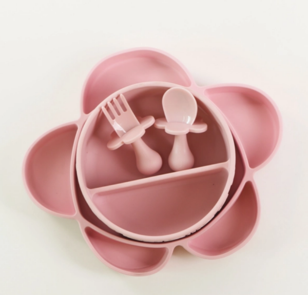 Coffret repas en silicone et Ventouses 4 pièces