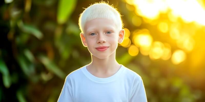 Enfant albinos