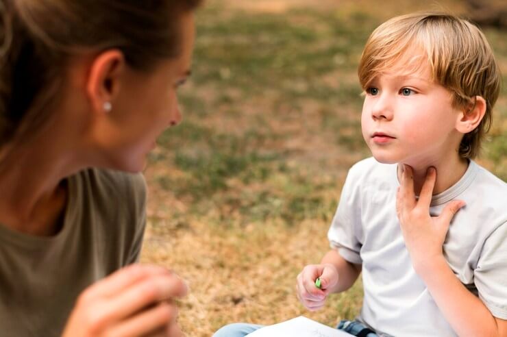 Maman avec son enfant